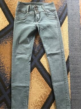 Kalowa Women's Skinny Jeans in Teal